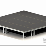 Komplet scene, 2*6 m. (u/montering).