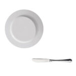 8 stk Smør tallerken + smør kniv