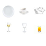 16 kuverter - Komplet service til 3 retter / buffet