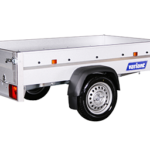 Åben trailer, 200 cm. Timeleje.