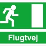 Nødudgangs skilt