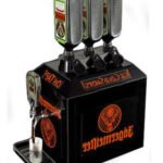 Jagermaister maskine m. plads til 3. flasker. u.f.