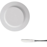 8 stk Smør tallerken + smør kniv