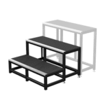 Scenetrappe, 60-120 cm variabel. Leje.